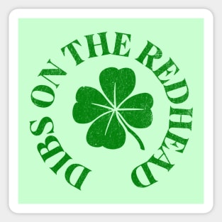 Funny Dibs On The Redhead Funny St Patricks Day Sticker